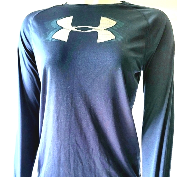 Under Armour Youth Heatgear Armour Long Sleeve T-Shirt Size L - Picture 2 of 8